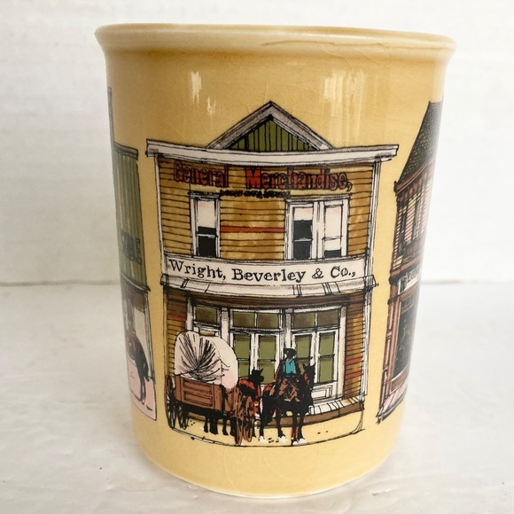 Vintage Enesco Old West Main Street Coffee Mug - Picture 3 of 10